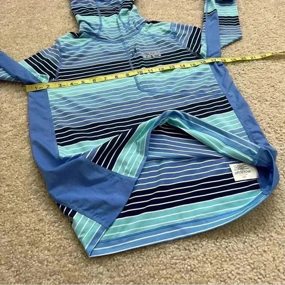 Coolibar Andros Fishing Hoodie Kids Size XL SPF 50+ Outdoor Active Striped. - Picture 6 of 15